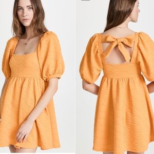 Free people Violet Mini Dress in carrot ginger NWOT